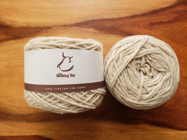 100% Yak Yarn, Cream - Firebird Farms