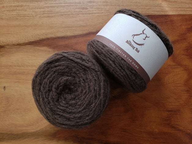 100% Yak Yarn, Dark Brown - Firebird Farms