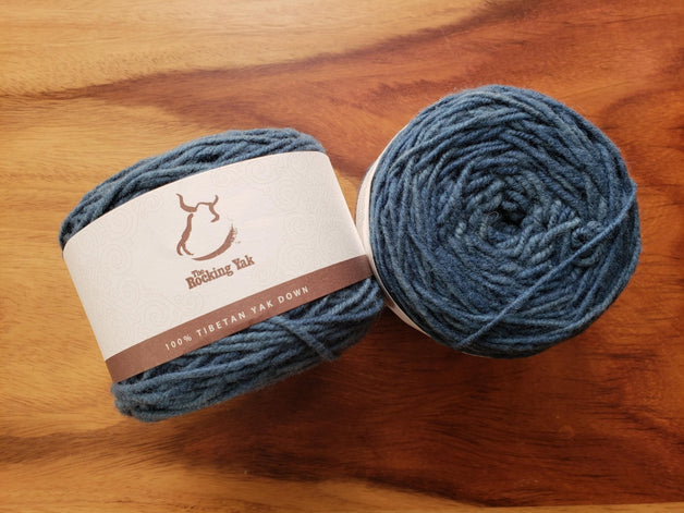 100% Yak Yarn, Indigo Blue - Firebird Farms